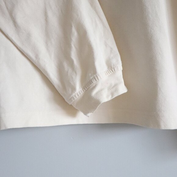 BTS Women White Small/Med Stretch Melting Butter‎ Pyjama Long Sleeve Polo Top - Picture 8 of 12